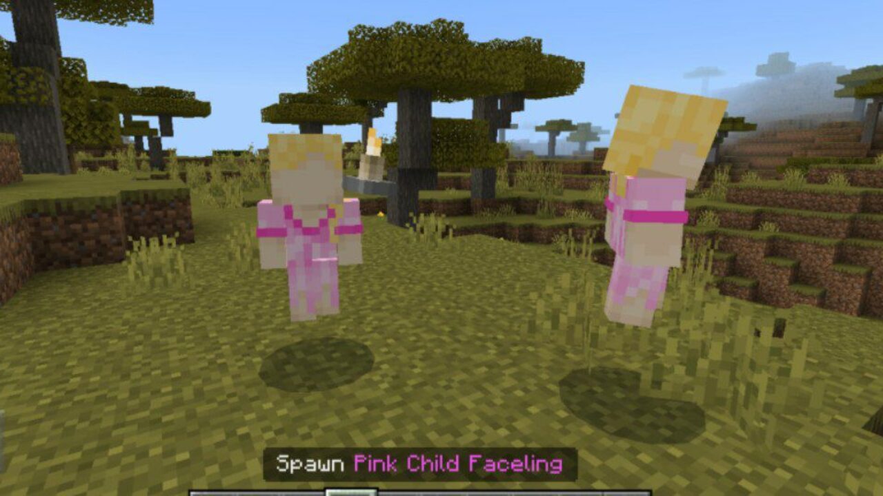 Pink Child from Backrooms Mod for Minecraft PE