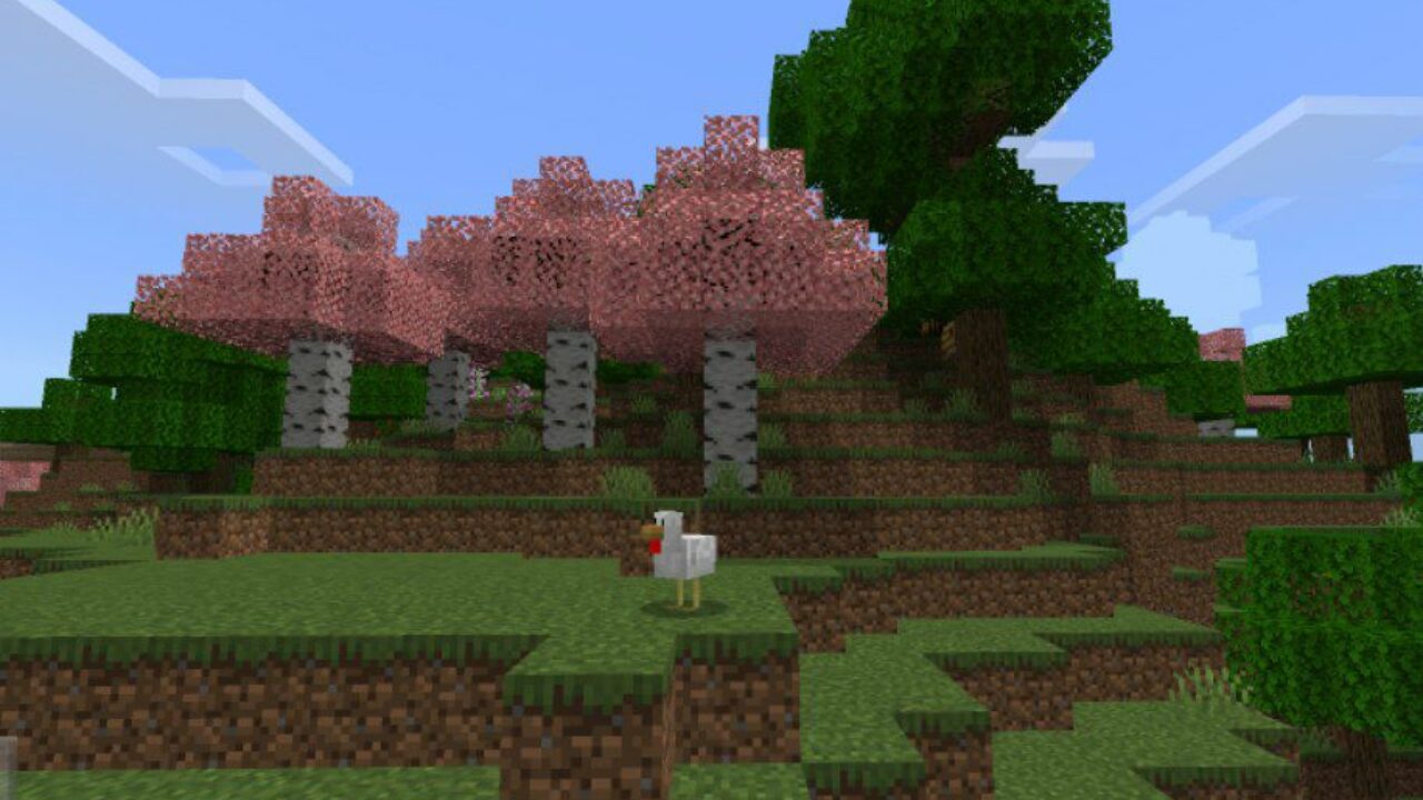 Pink from Flowers Texture Pack for Minecraft PE