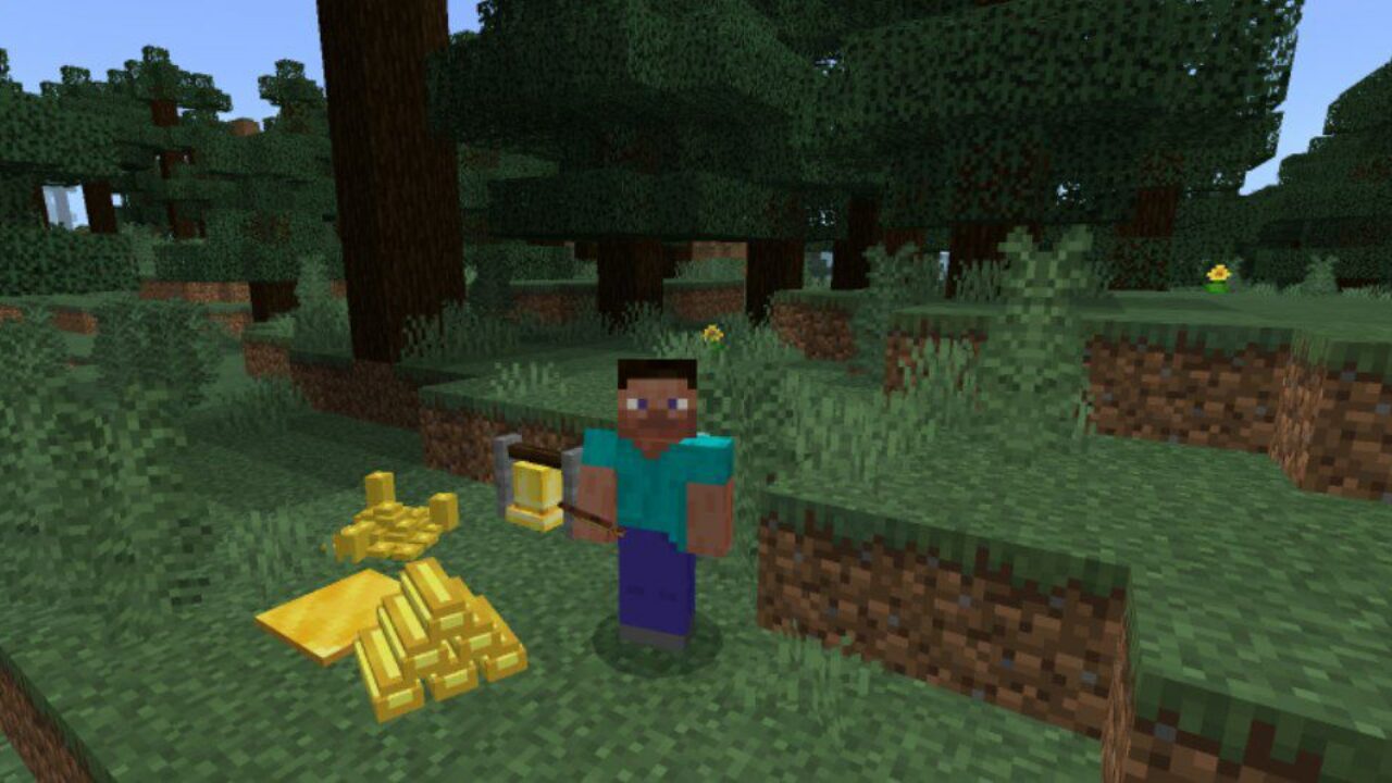 Riches from Gold Texture Pack for Minecraft PE