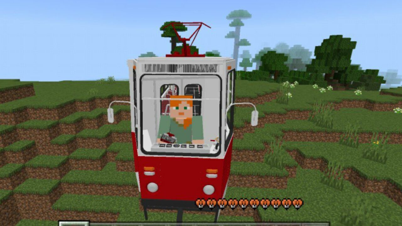 Ride from KTM 5 Tram Mod for Minecraft PE