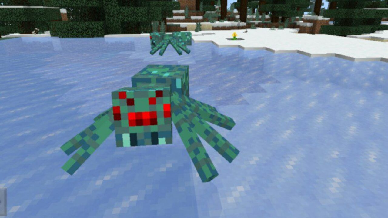 Spider from Drowned Mobs Mod for Minecraft PE