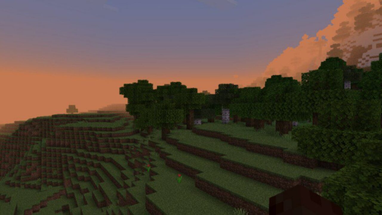 Sunset from Lynx Deferred PBR Texture Pack for Minecraft PE