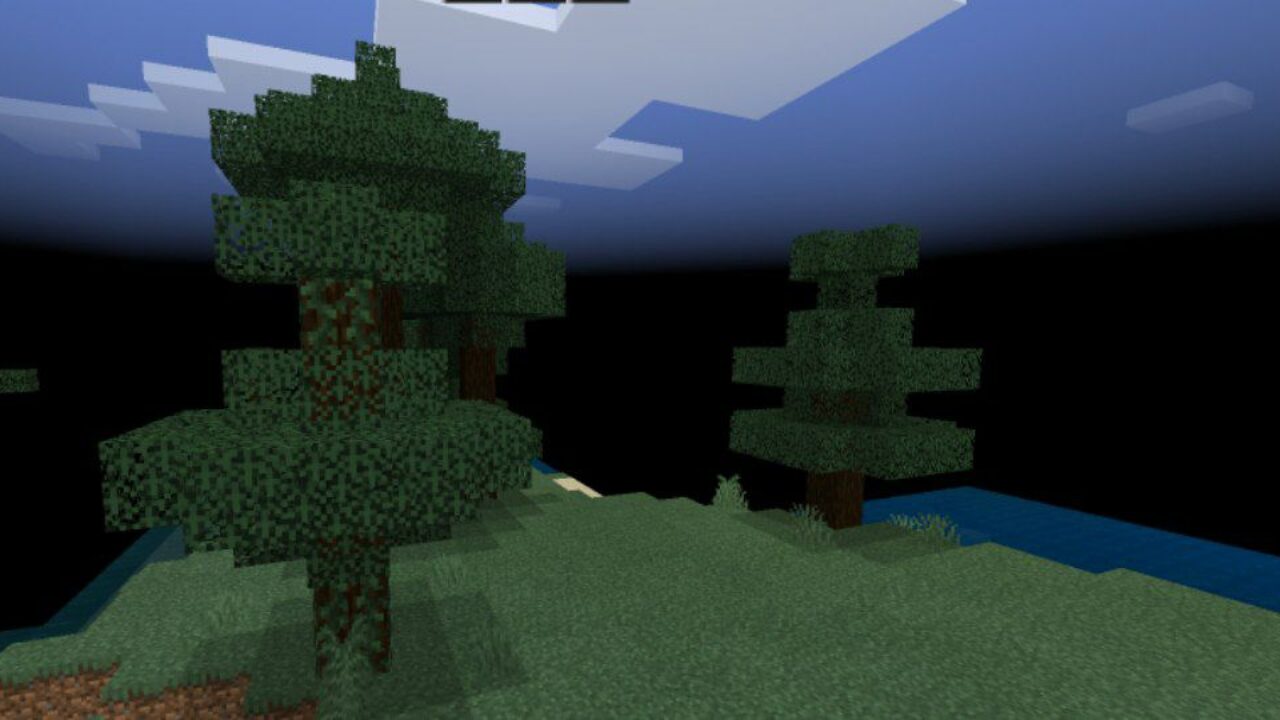 Trees from Black Fog Texture Pack for Minecraft PE
