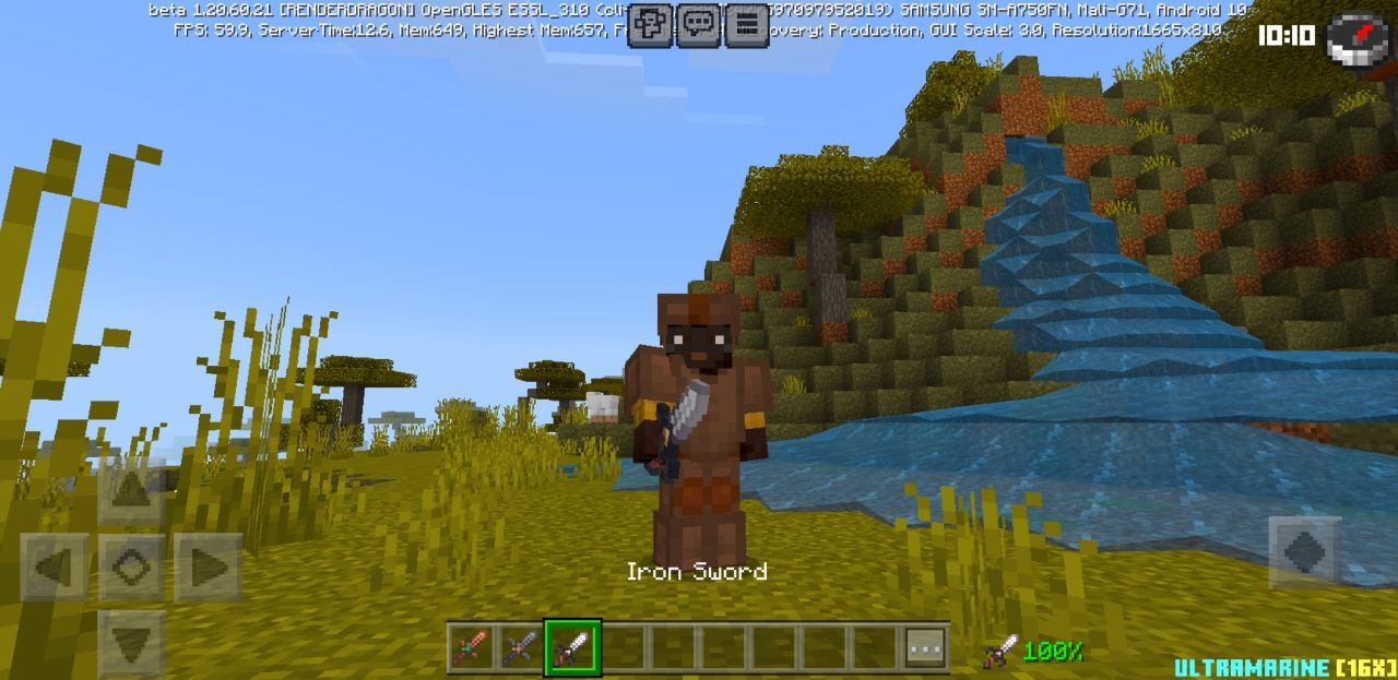 Download Ultramarine Texture Pack for Minecraft Bedrock Edition