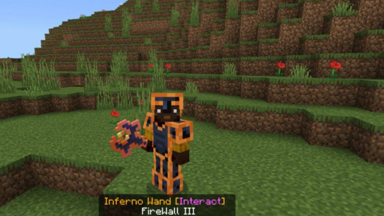 Wand from Inferno Weapons Mod for Minecraft PE