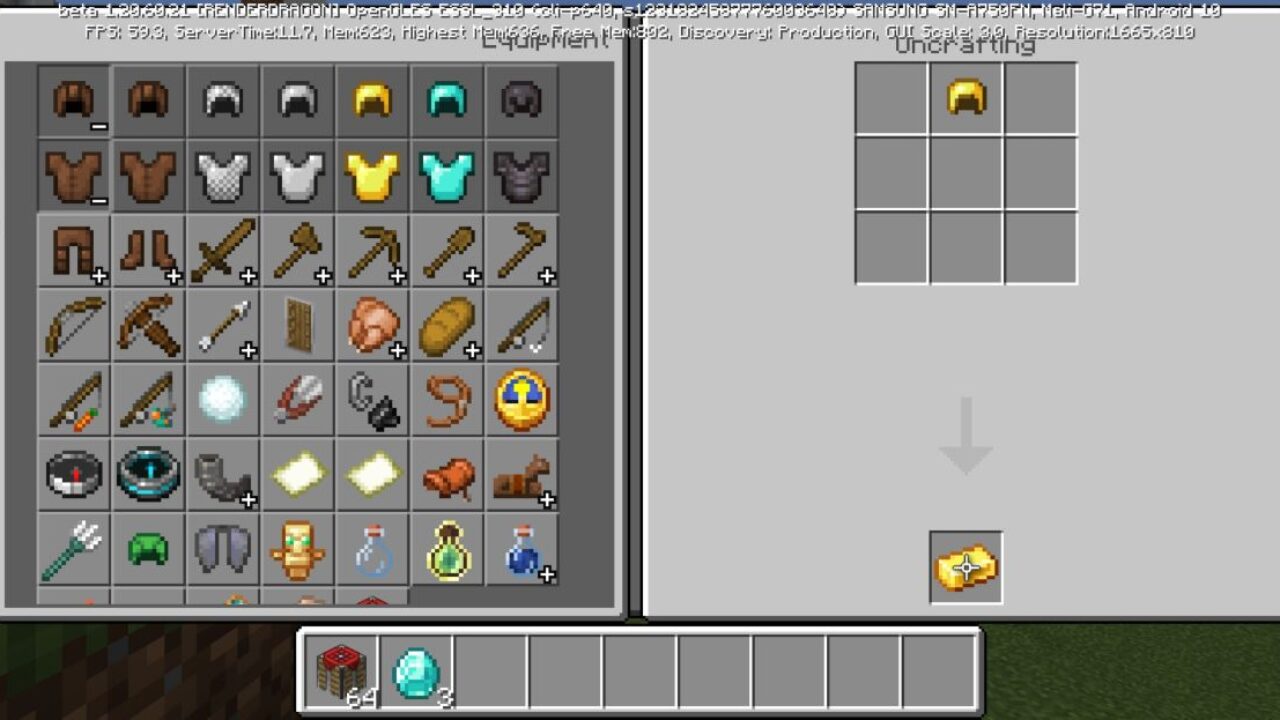 Abilities from Uncrafting Table Mod for Minecraft PE