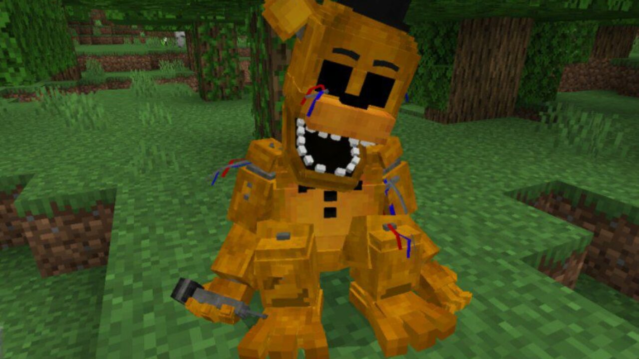 Animatronic from FNAF 2 Mod for Minecraft PE