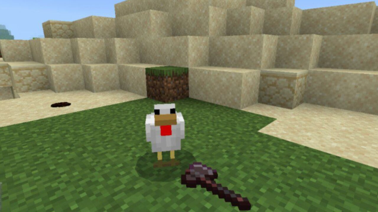 Axe from Lie-Down Items Mod for Minecraft PE