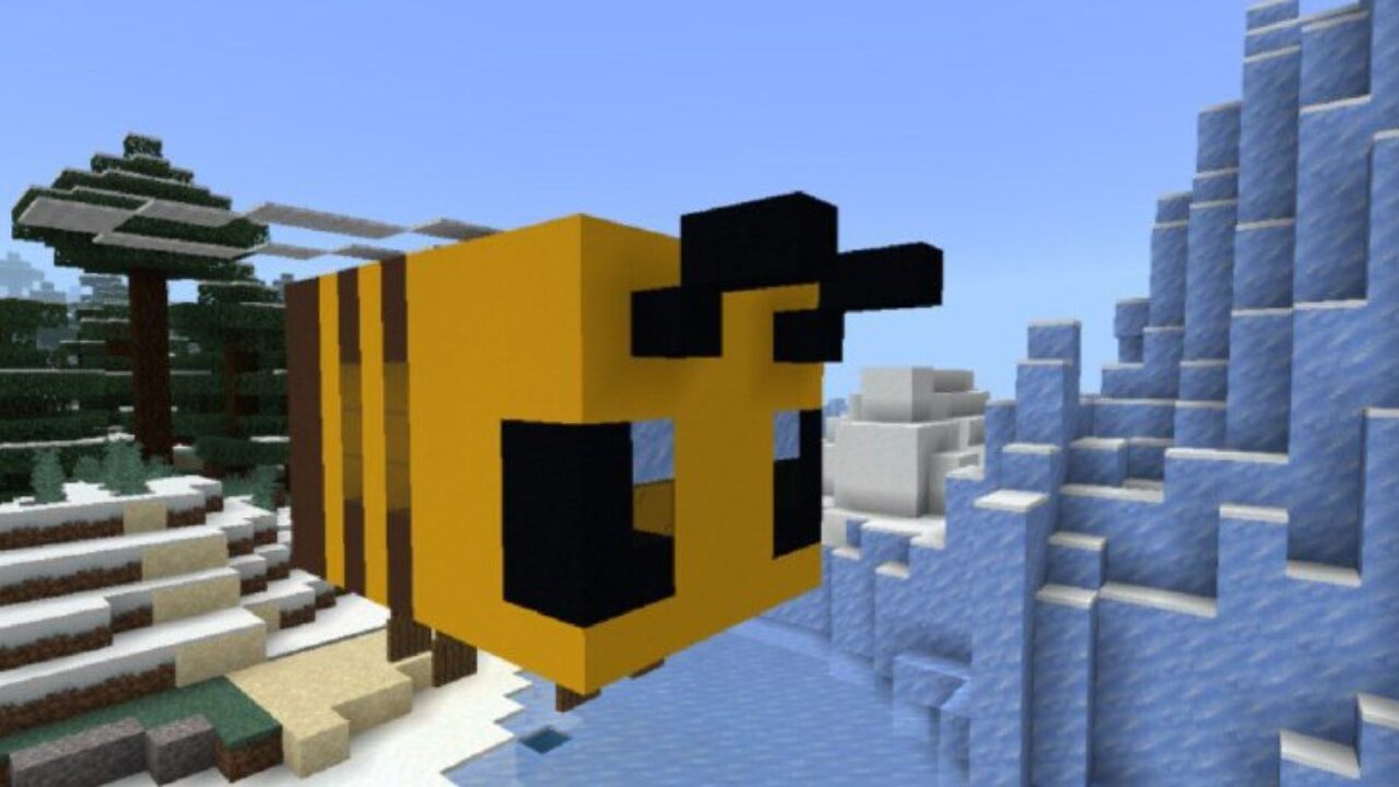 Bee from Animal Houses Mod for Minecraft PE