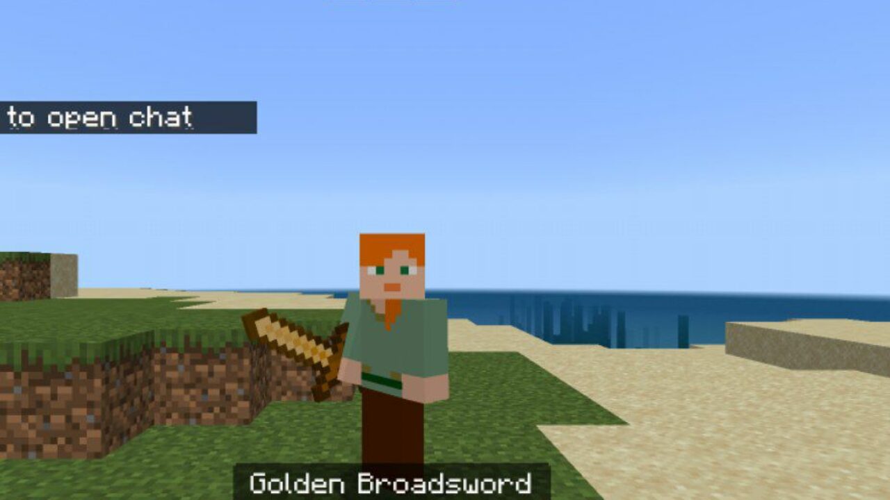 Broadsword from Gold Mod for Minecraft PE