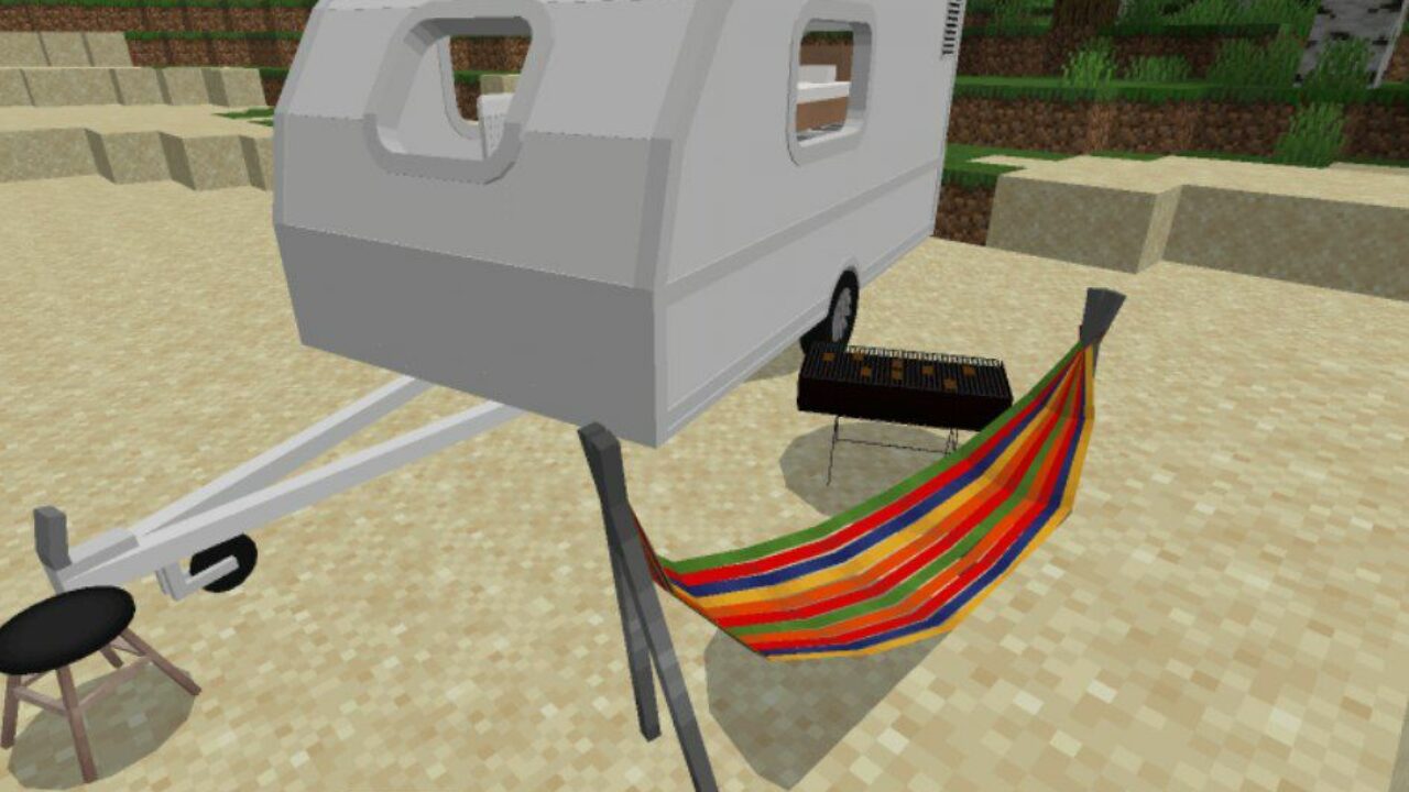 Camping Gear from Mobile Home Mod for Minecraft PE