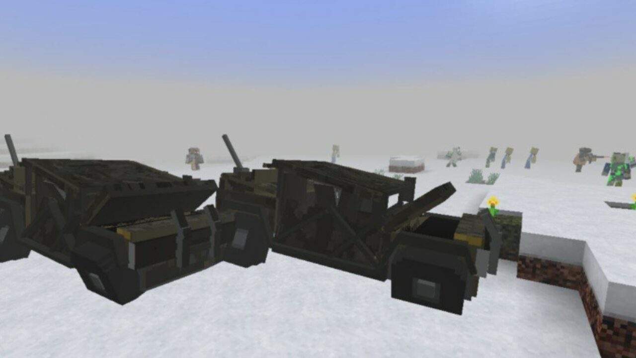 Cars from City Survival Mod for Minecraft PE