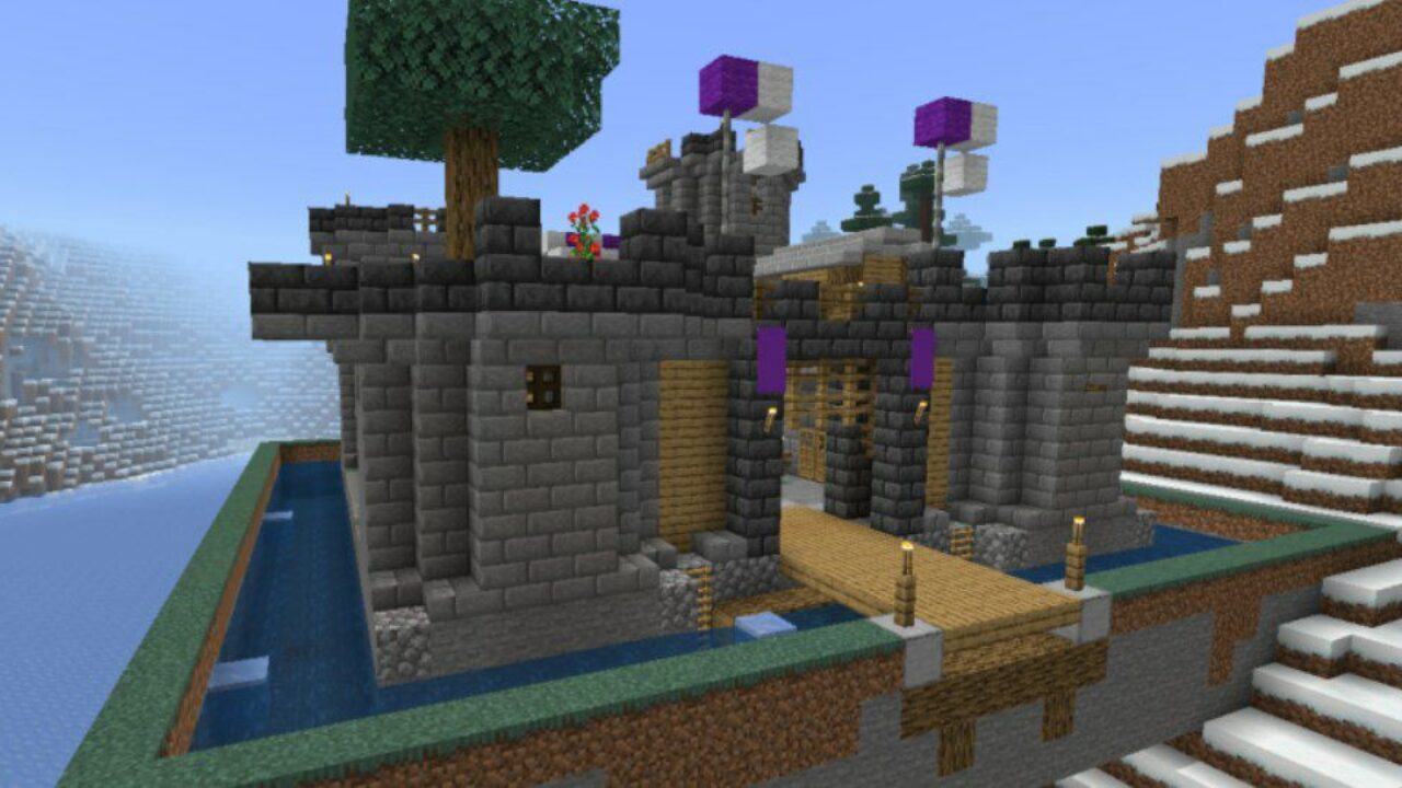 Castle from Finished Houses Mod for Minecraft PE