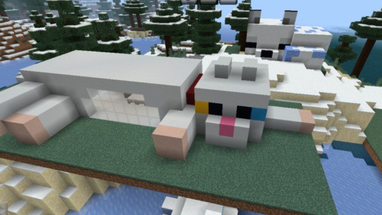 Cat from Animal Houses Mod for Minecraft PE