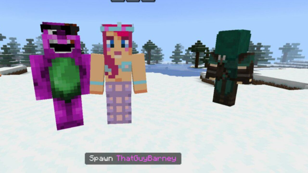 Characters from YouTuber Mod for Minecraft PE