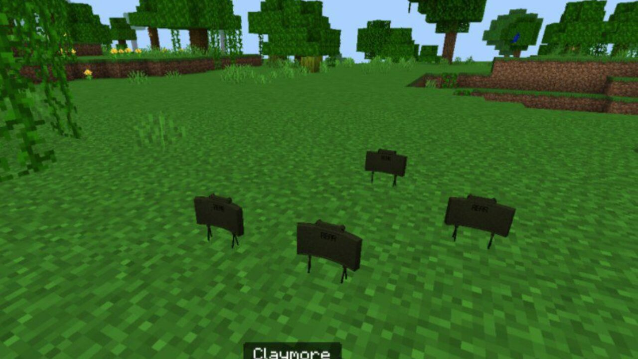 Claymore from Protected Houses Mod for Minecraft PE