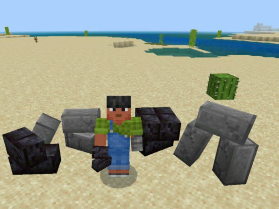 Collapsed Blocks Mod for Minecraft PE