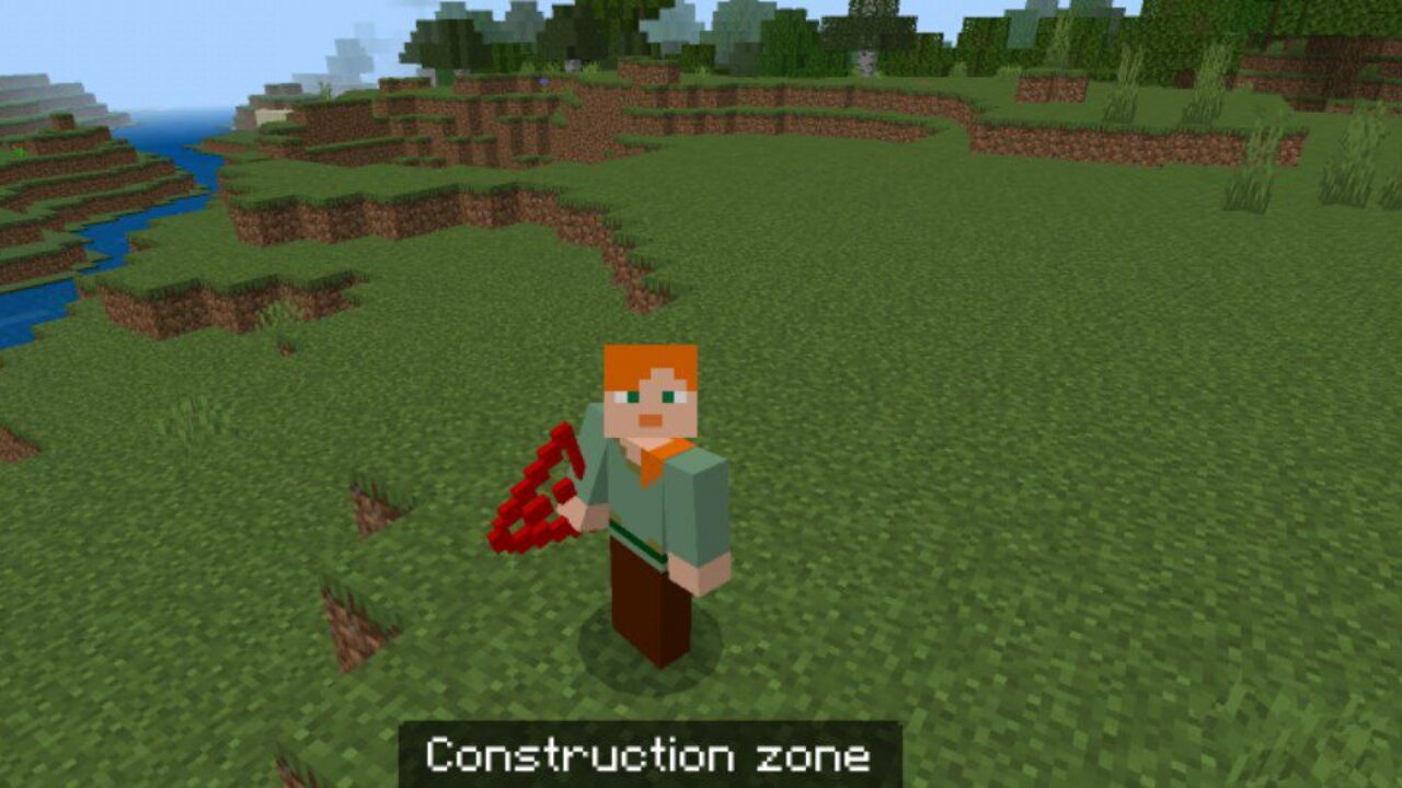 Construction from House Drawing Mod for Minecraft PE