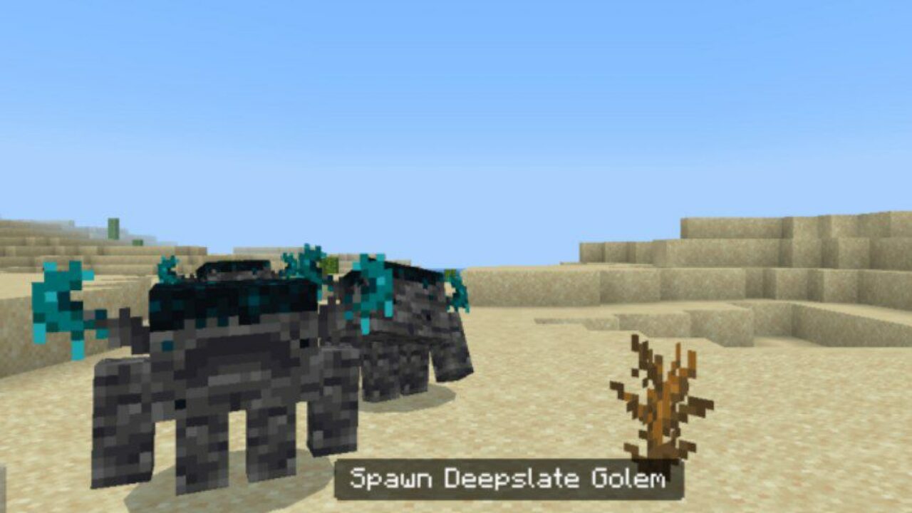 Deepslate from Mineral Golems Mod for Minecraft PE