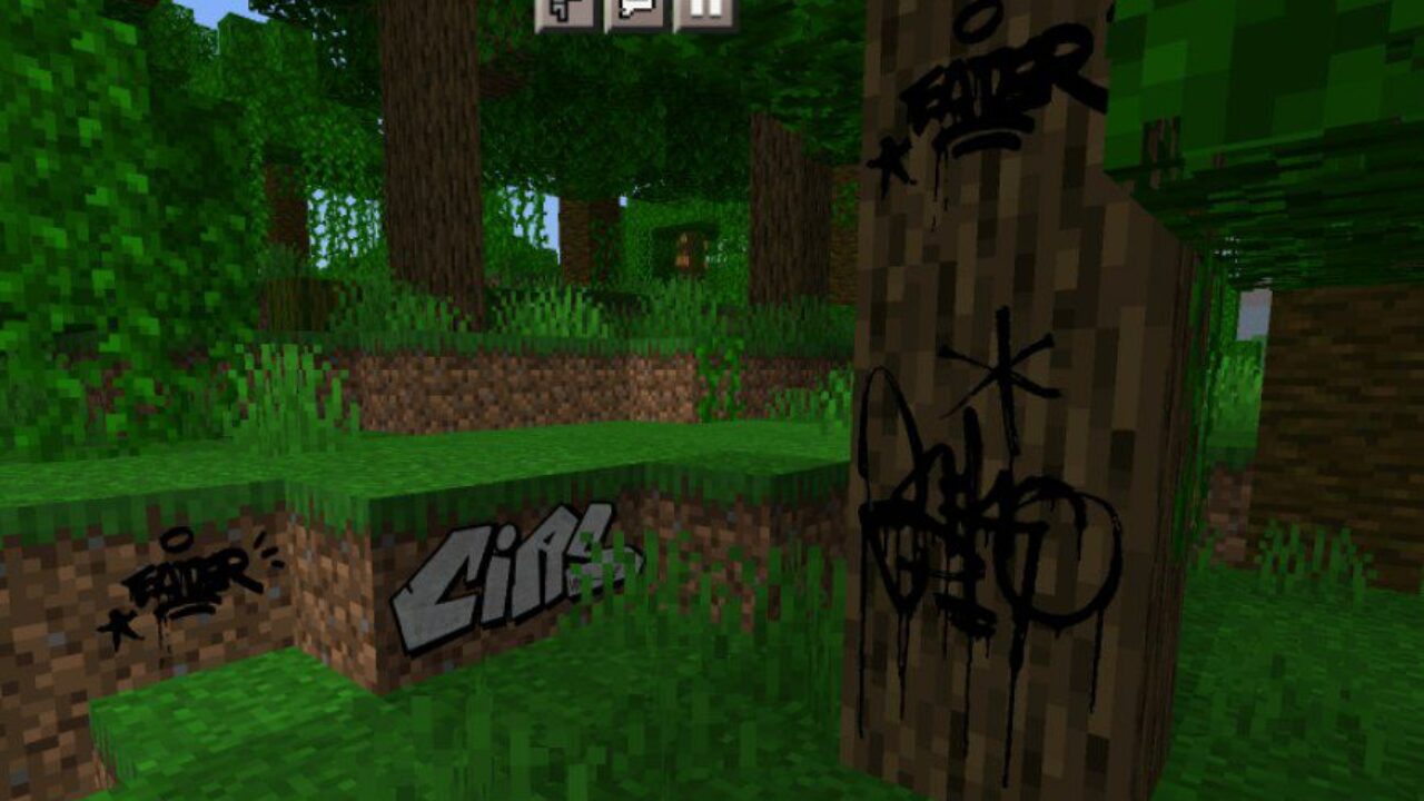 Different Variants from Real Graffiti Mod for Minecraft PE