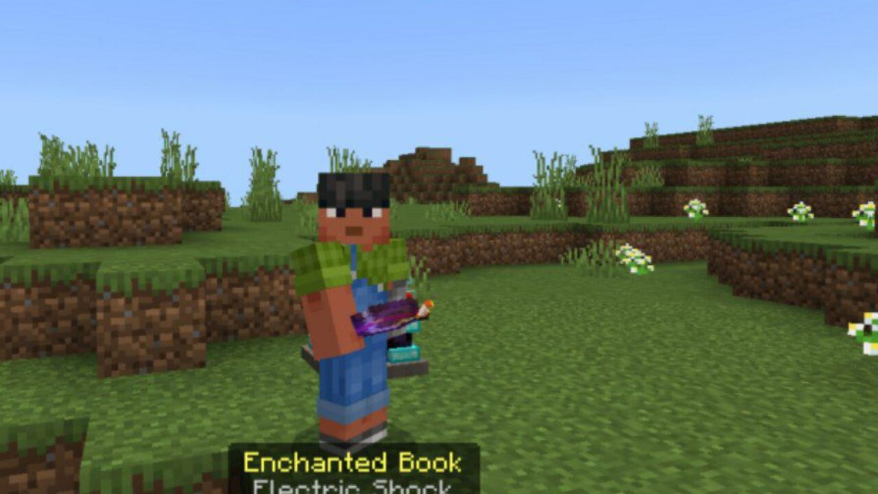 Electric Shock from Enchantment Books Mod for Minecraft PE