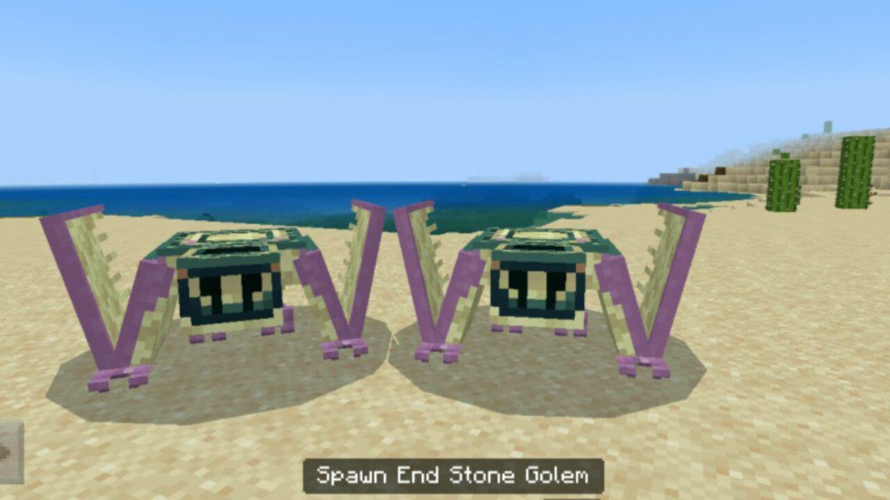 End Stone from Mineral Golems Mod for Minecraft PE