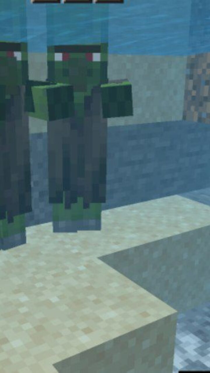 Enemies from 2 x 2 Blocks Map for Minecraft PE