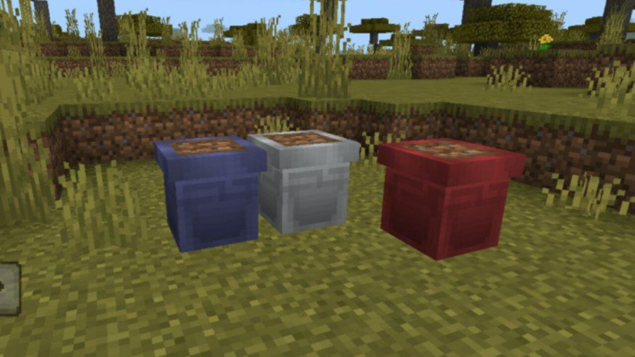 Flower Pots from Botanical Decorations Mod for Minecraft PE