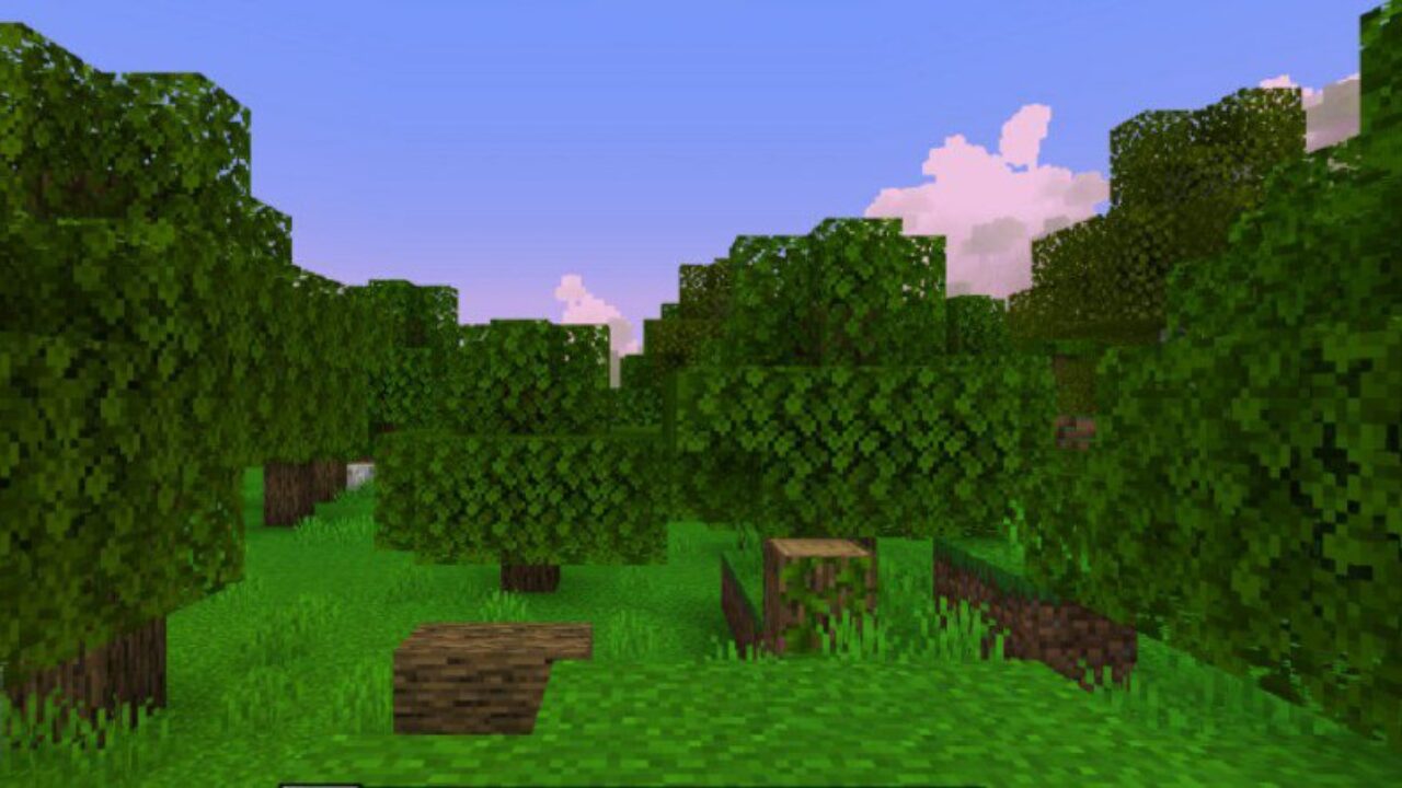 Forest from Ketsa Shader for Minecraft PE