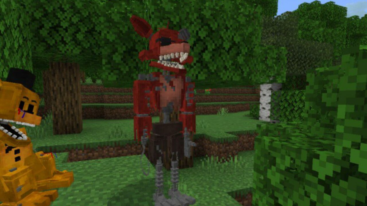 Foxy from FNAF 2 Mod for Minecraft PE