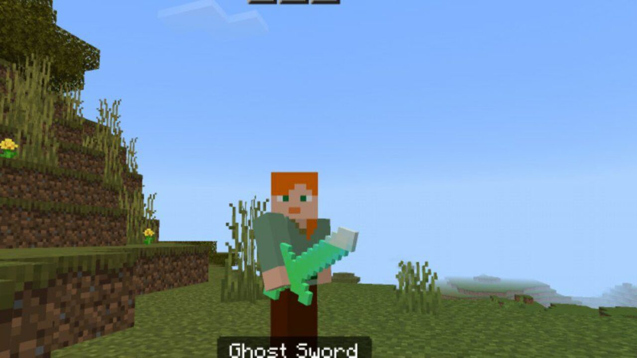 Ghost Sword from Magic like Edison Mod for Minecraft PE