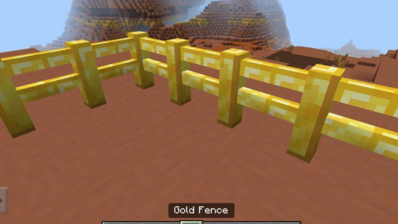 Gold from More Fences Mod for Minecraft PE