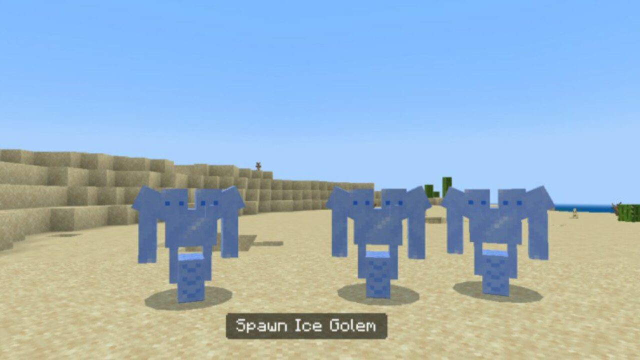 Ice from Mineral Golems Mod for Minecraft PE