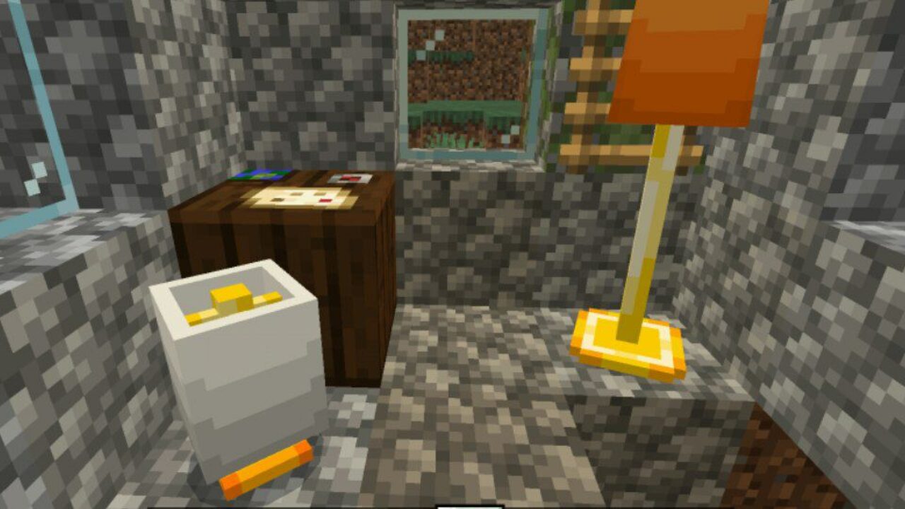 Interior from Blocks for Houses Mod for Minecraft PE