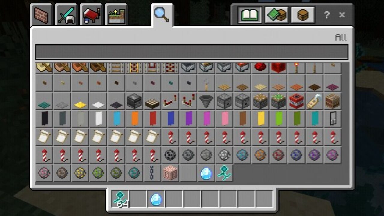 Inventory from Diamond Mod for Minecraft PE