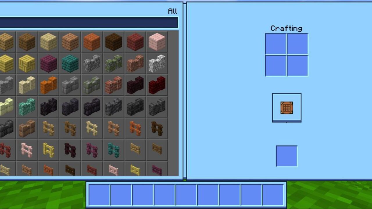 Inventory from Neo UI Shader for Minecraft PE