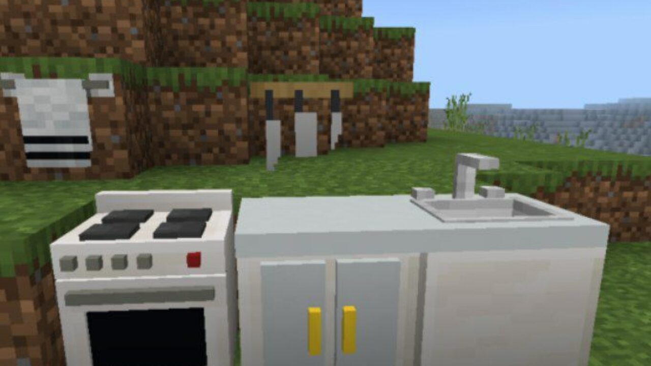 Kitchen from Block Decor Mod for Minecraft PE