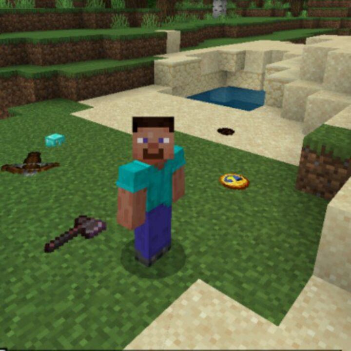 Lie-Down Items Mod for Minecraft PE