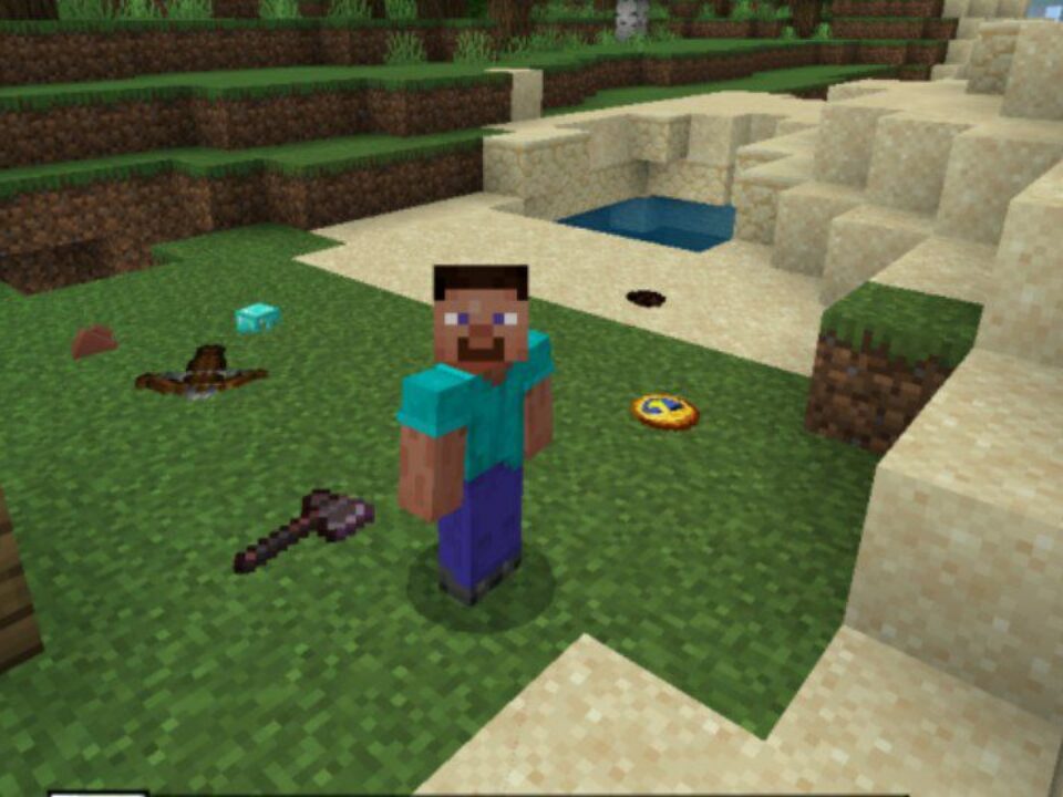 Lie-Down Items Mod for Minecraft PE