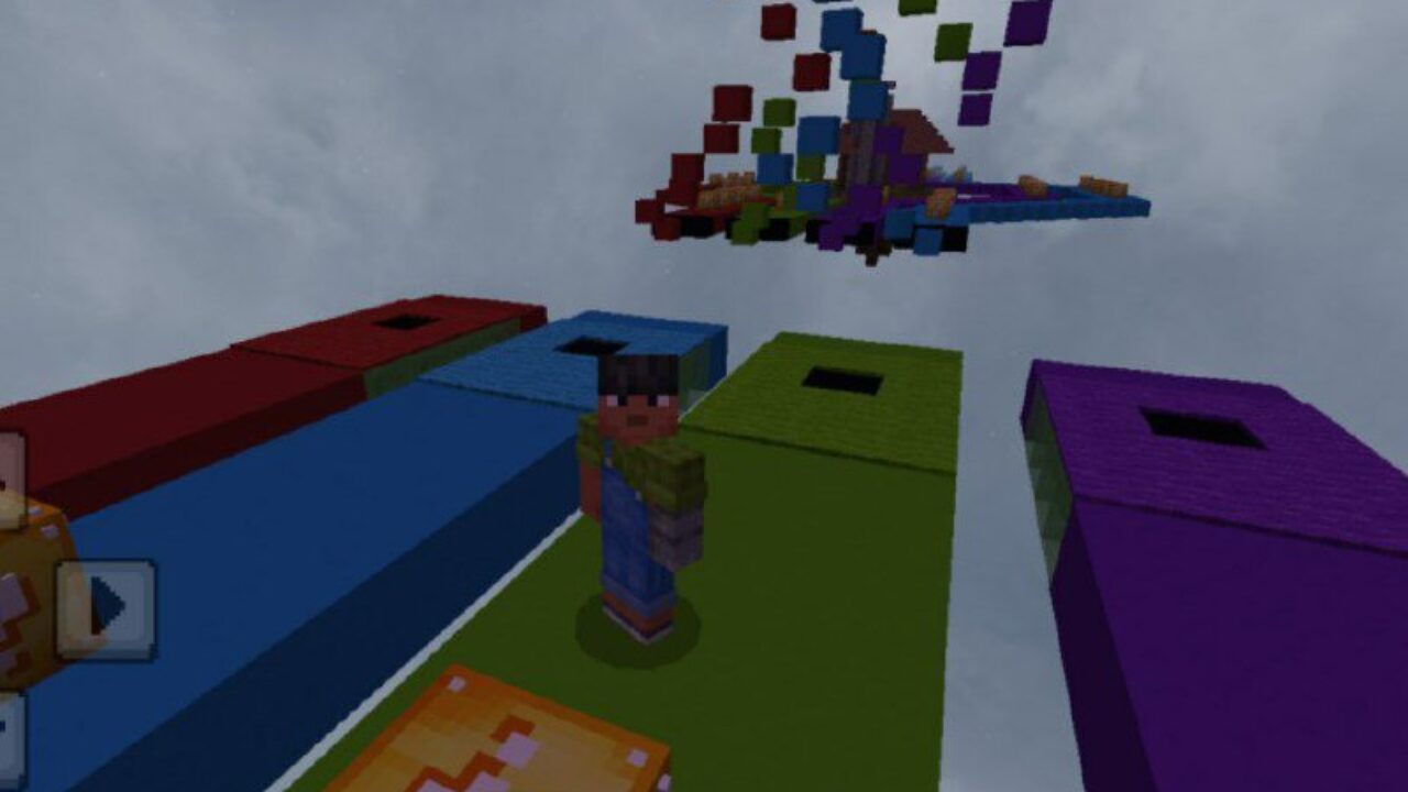 Lucky Block Race Map for Minecraft PE