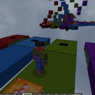 Lucky Block Race Map for Minecraft PE