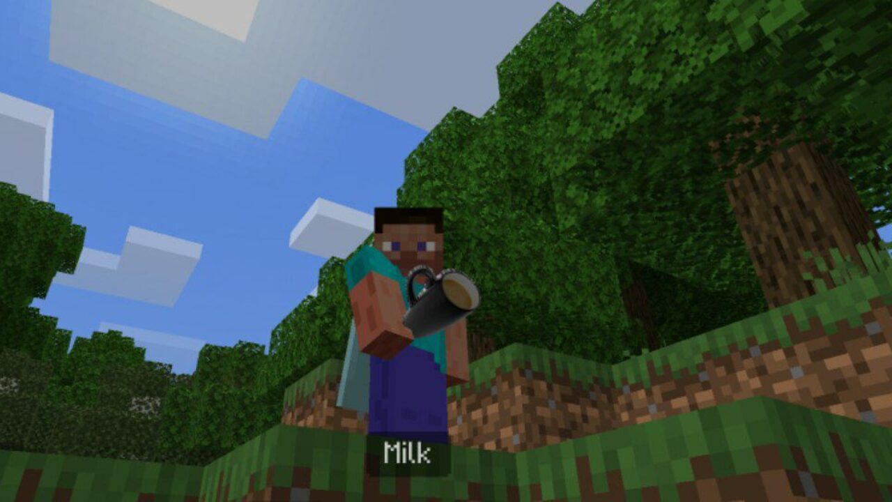 Milk from Homeless Man Texture Pack for Minecraft PE