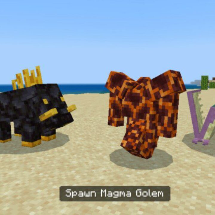Mineral Golems Mod for Minecraft PE