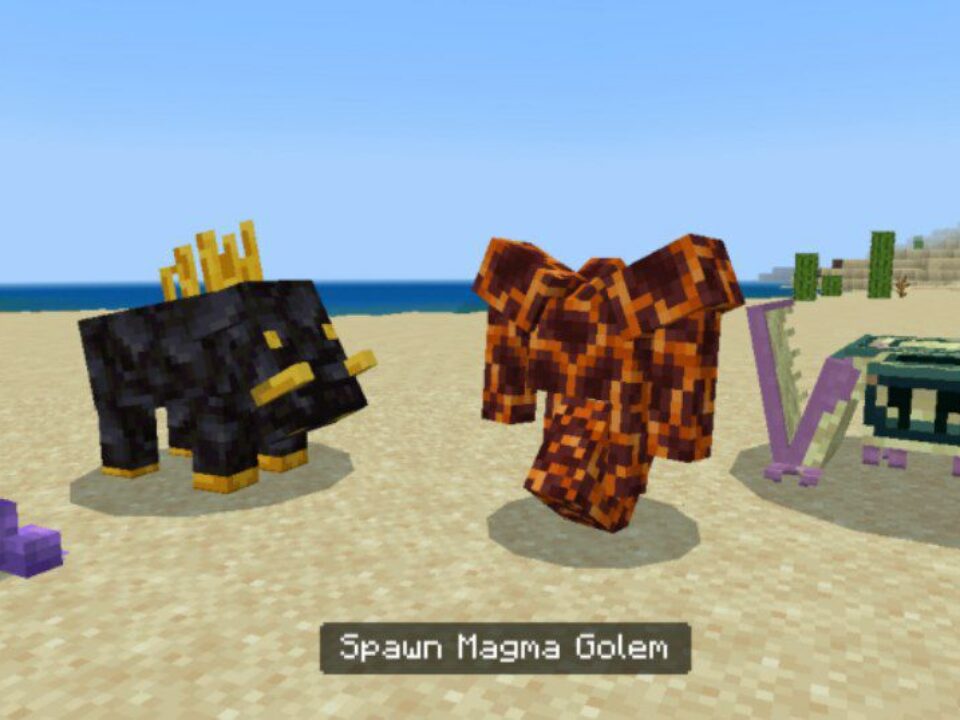 Mineral Golems Mod for Minecraft PE