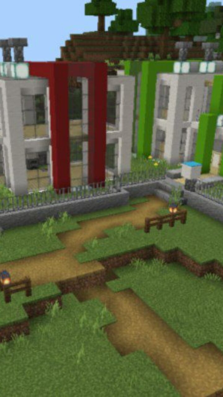 Modern from Two Houses Map for Minecraft PE