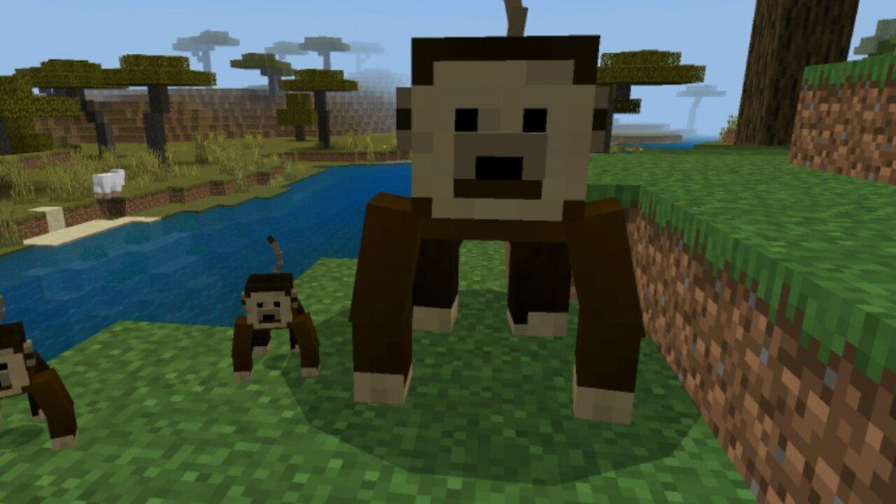 More Mobs from Banana Monkeys Mod for Minecraft PE