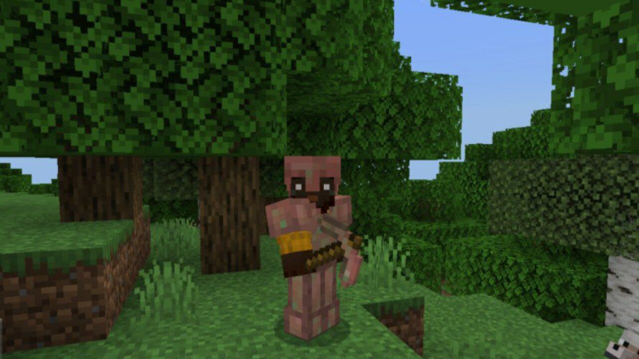 Pickaxe from Copper Mod for Minecraft PE