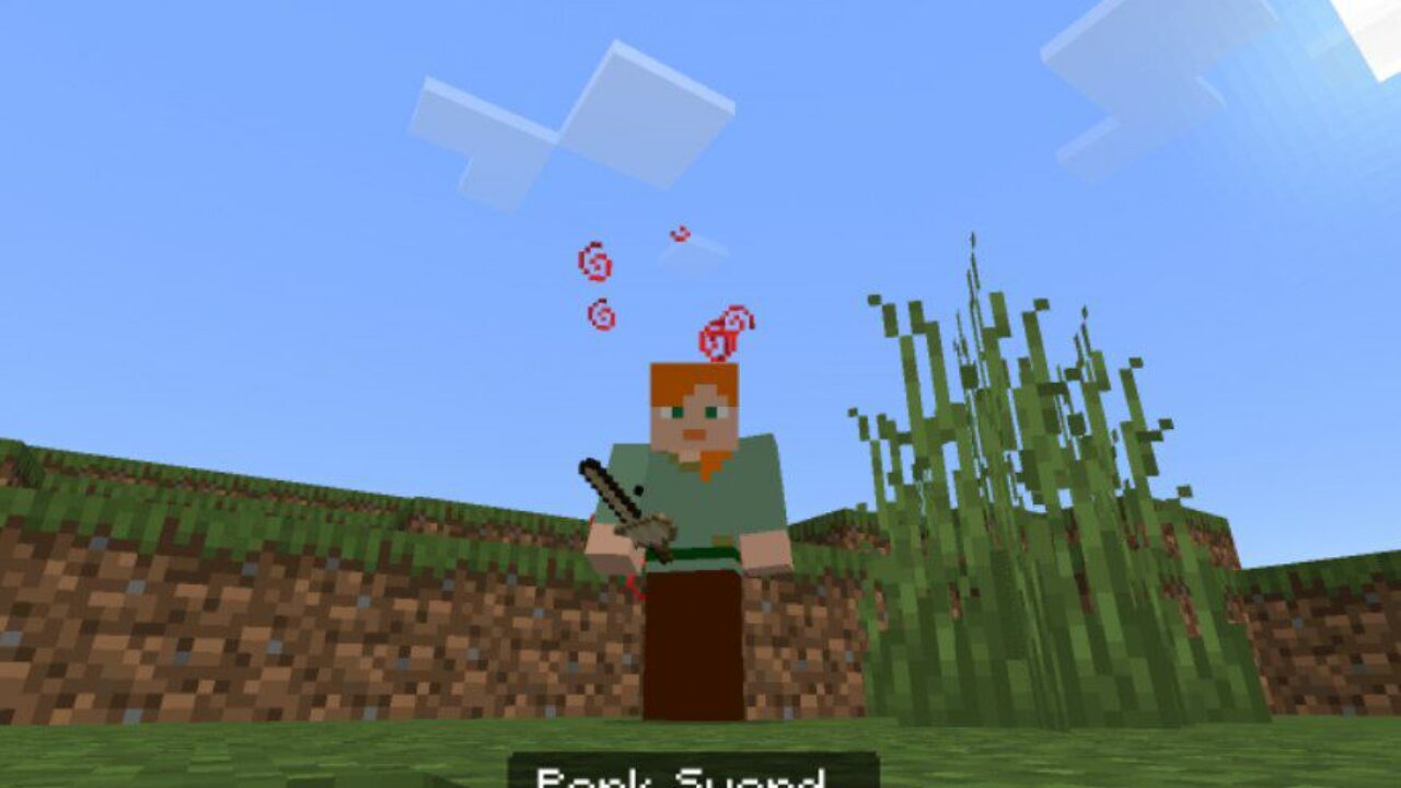 Pork Sword from Eatable Items Mod for Minecraft PE