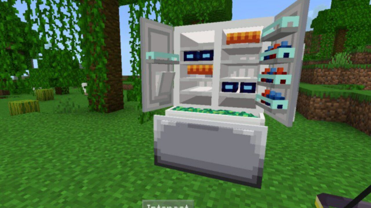 Refrigerator from Enchantease Furniture Mod for Minecraft PE
