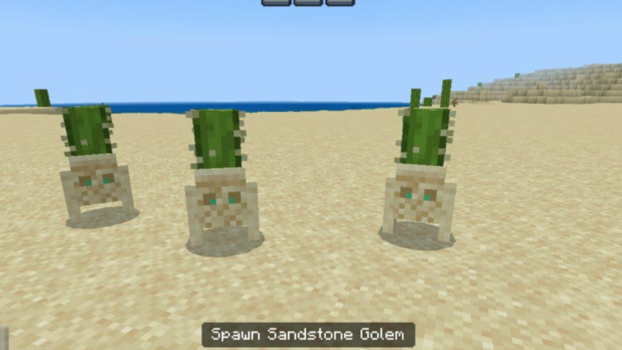 Sandstone from Mineral Golems Mod for Minecraft PE
